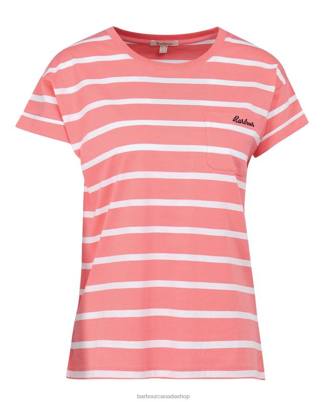Barbour Clothing Women Navy/White Otterburn Stripe T-Shirt 2BB2F1736