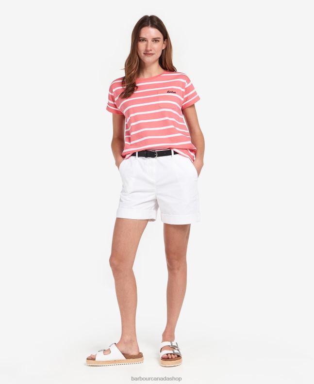 Barbour Clothing Women Navy/White Otterburn Stripe T-Shirt 2BB2F1736