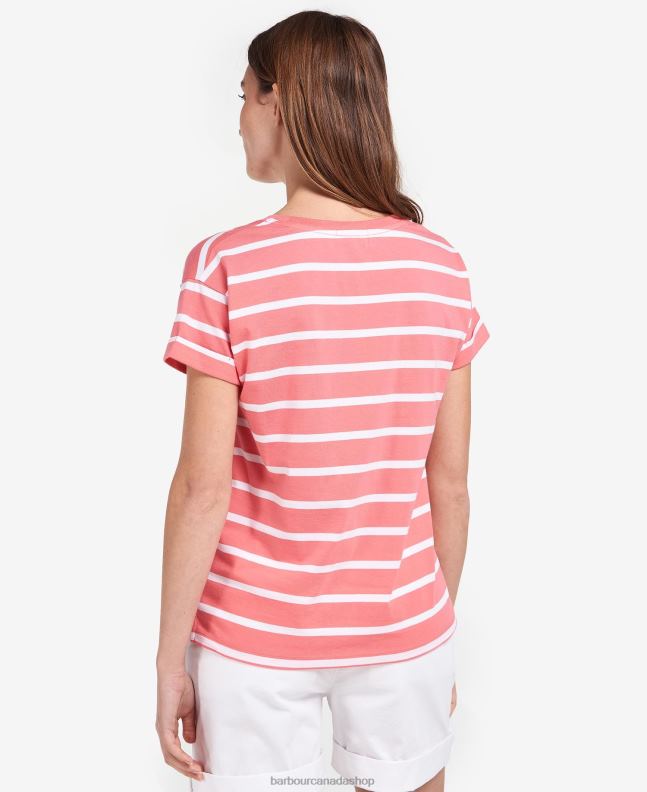 Barbour Clothing Women Navy/White Otterburn Stripe T-Shirt 2BB2F1736
