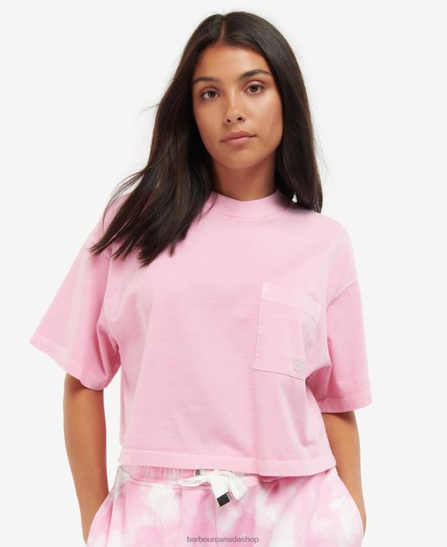 Barbour Clothing Women Pink Crush Galica Top 2BB2F1730