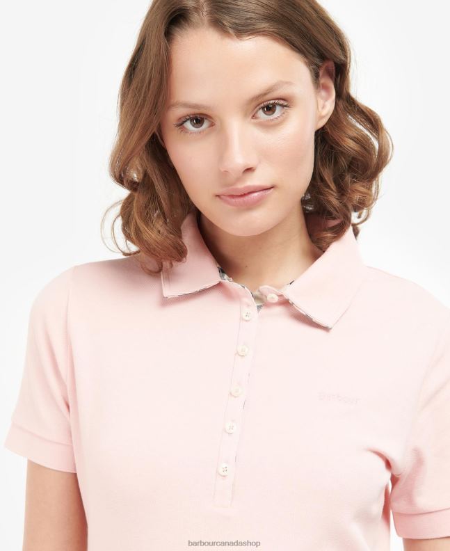 Barbour Clothing Women Pink/Indigo Tartan Portsdown Top 2BB2F1746