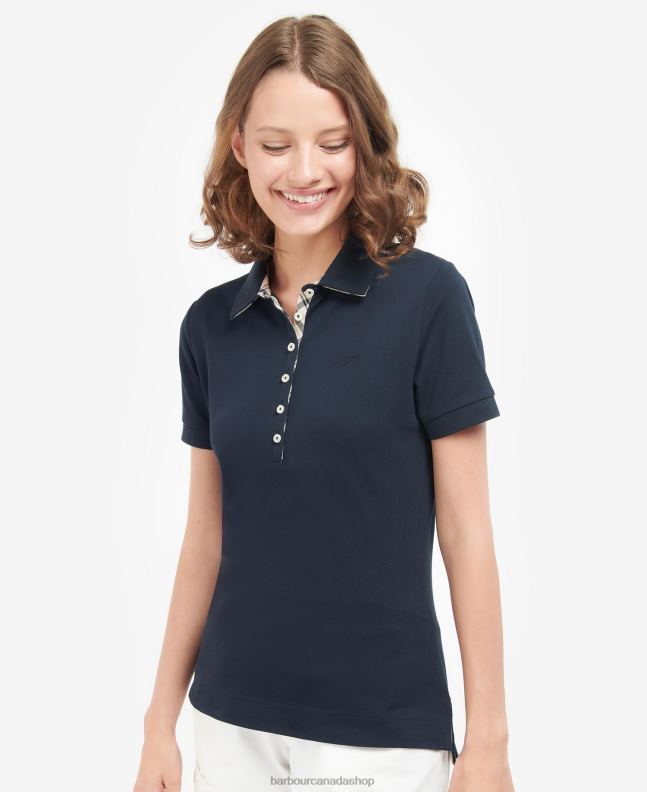 Barbour Clothing Women Pink/Indigo Tartan Portsdown Top 2BB2F1757