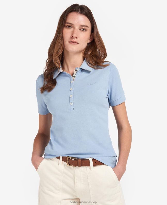 Barbour Clothing Women Pink/Indigo Tartan Portsdown Top 2BB2F1758