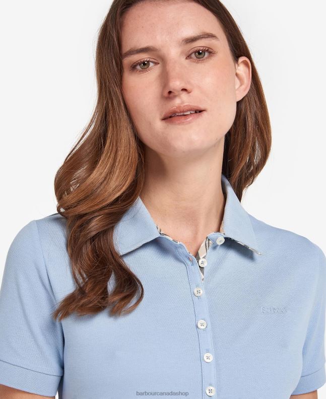 Barbour Clothing Women Pink/Indigo Tartan Portsdown Top 2BB2F1758