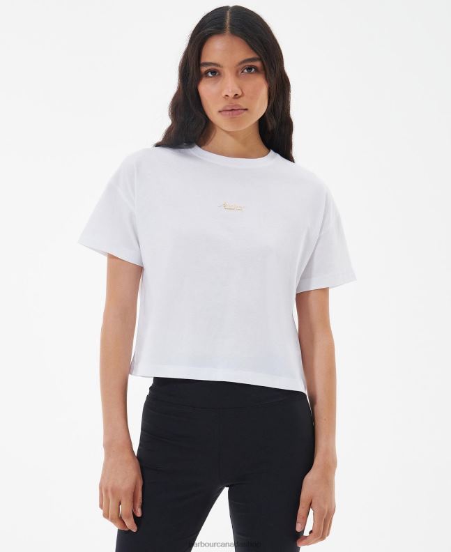 Barbour Clothing Women Soft Pink Halton T-Shirt 2BB2F1713