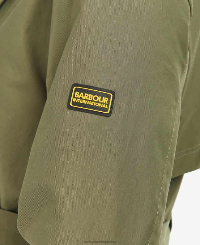 Barbour Clothing Women Black/Northumberland Check Powerbuilt Waterproof Trench Coat 2BB2F1534