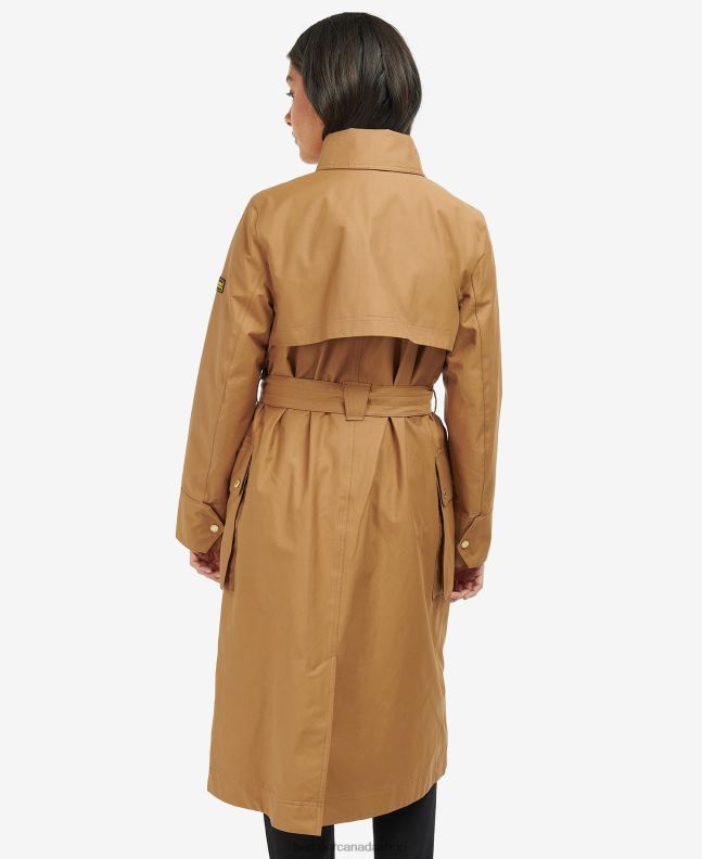 Barbour Clothing Women Black/Northumberland Check Powerbuilt Waterproof Trench Coat 2BB2F1540