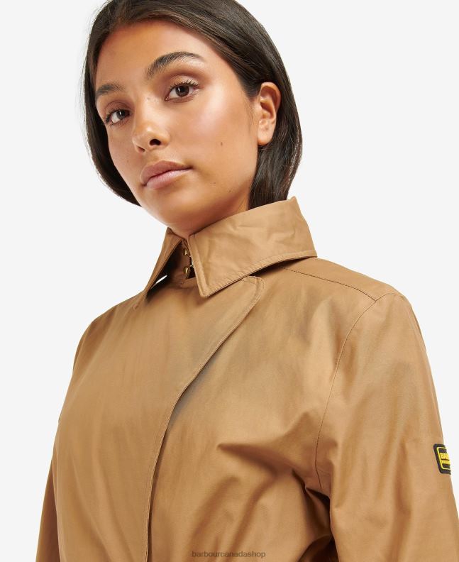 Barbour Clothing Women Black/Northumberland Check Powerbuilt Waterproof Trench Coat 2BB2F1540