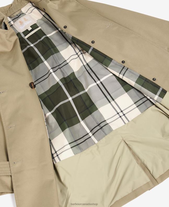 Barbour Clothing Women Dark Navy/Ancient Poplar Short Greta Showerproof Trench Coat 2BB2F1526