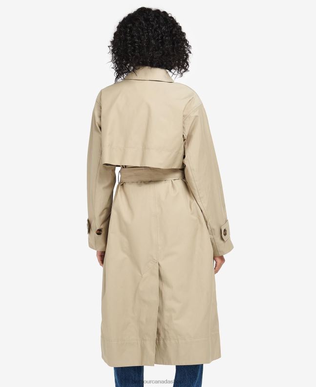 Barbour Clothing Women Dark Navy/Ancient Poplar Somerland Trench Coat 2BB2F1530