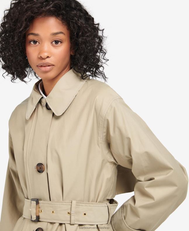 Barbour Clothing Women Dark Navy/Ancient Poplar Somerland Trench Coat 2BB2F1530