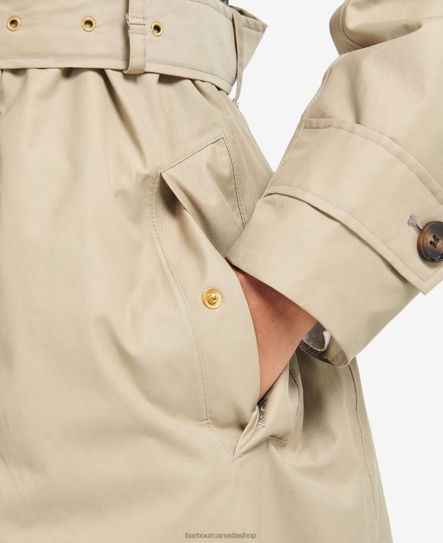 Barbour Clothing Women Dark Navy/Ancient Poplar Somerland Trench Coat 2BB2F1530