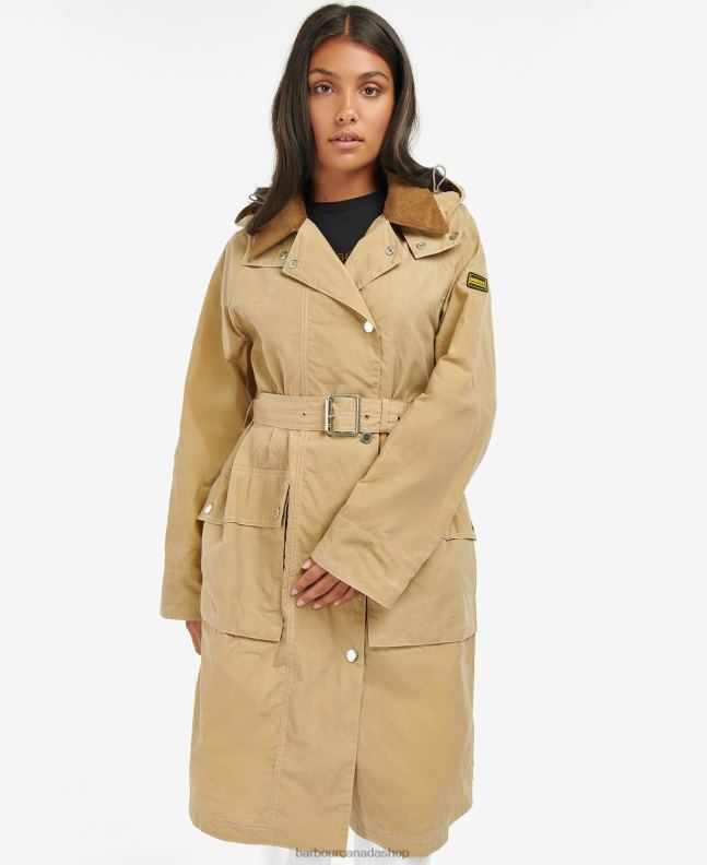 Barbour Clothing Women Midnight Green/Midnight Green Check Rossin Showerproof Trench Coat 2BB2F1529