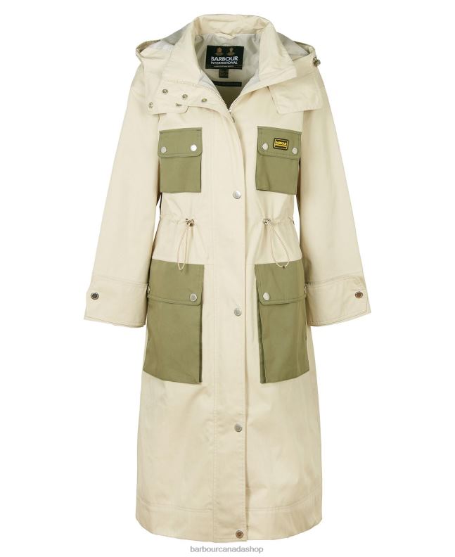 Barbour Clothing Women Midnight Green Thruxton Waterproof Trench Coat 2BB2F1535