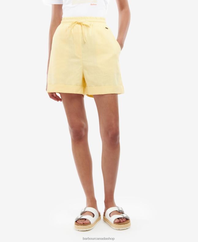 Barbour Clothing Women Buttermilk Elsden Shorts 2BB2F1803