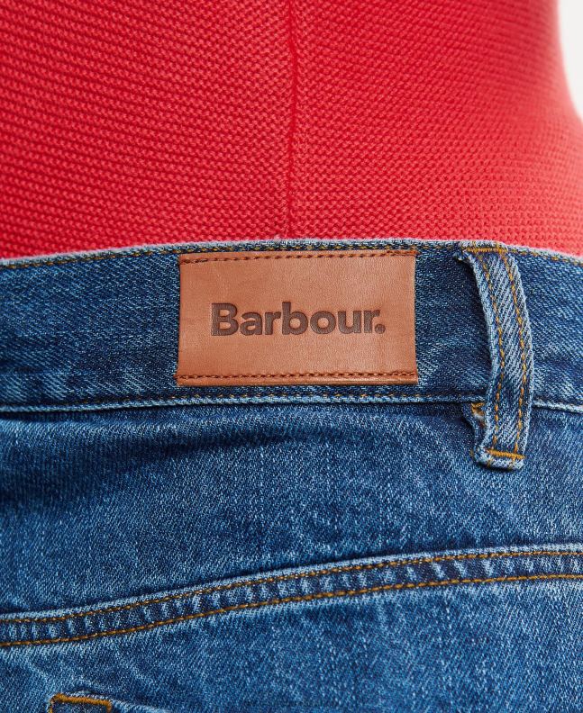 Barbour Clothing Women Ecru Westbury Barrel Leg Jeans 2BB2F1779