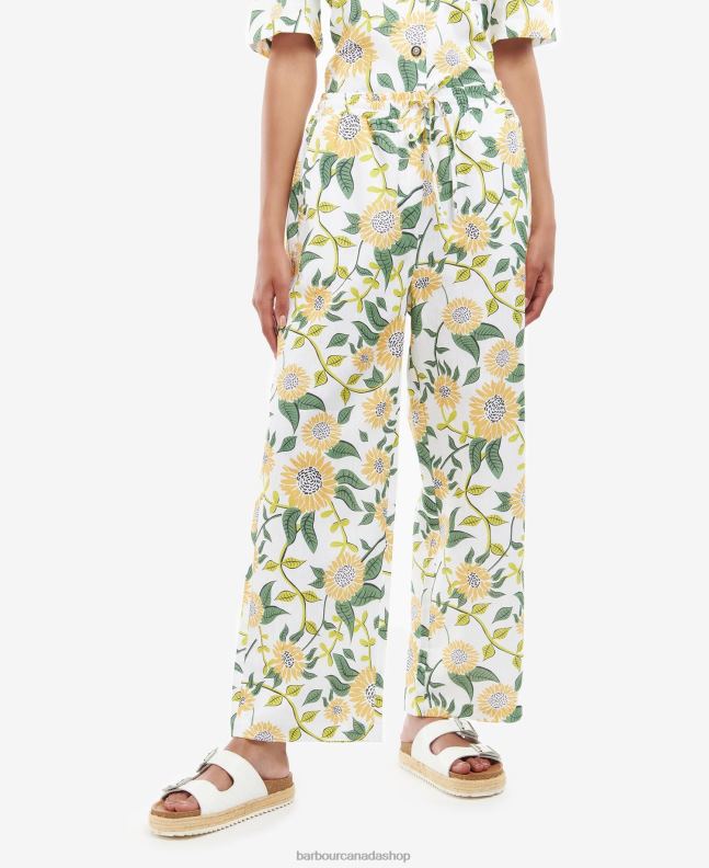 Barbour Clothing Women Multi Sunflower Bloomfield Trousers 2BB2F1774