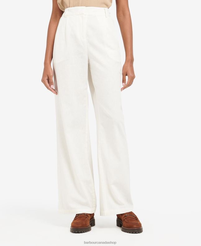 Barbour Clothing Women Vanilla Somerland Trousers 2BB2F1776