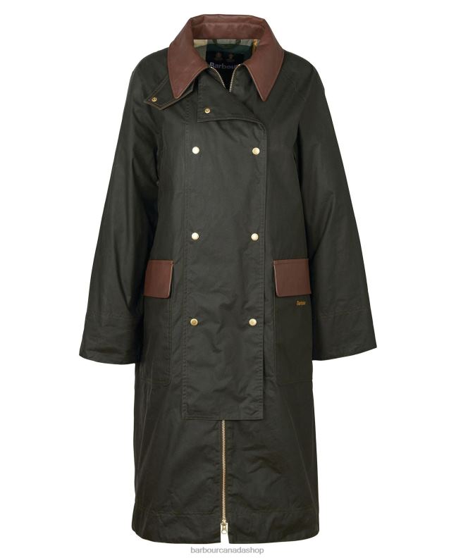 Barbour Clothing Women Archive Olive/Ancient Bearden Waxed Jacket 2BB2F1371