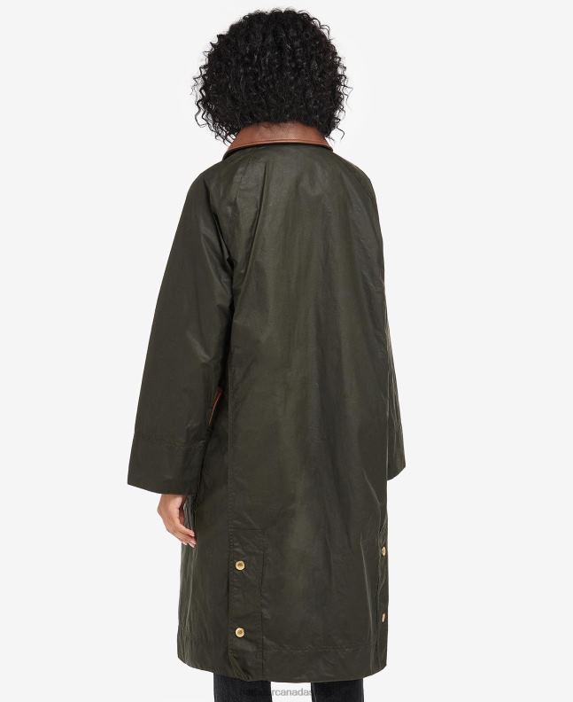 Barbour Clothing Women Archive Olive/Ancient Bearden Waxed Jacket 2BB2F1371