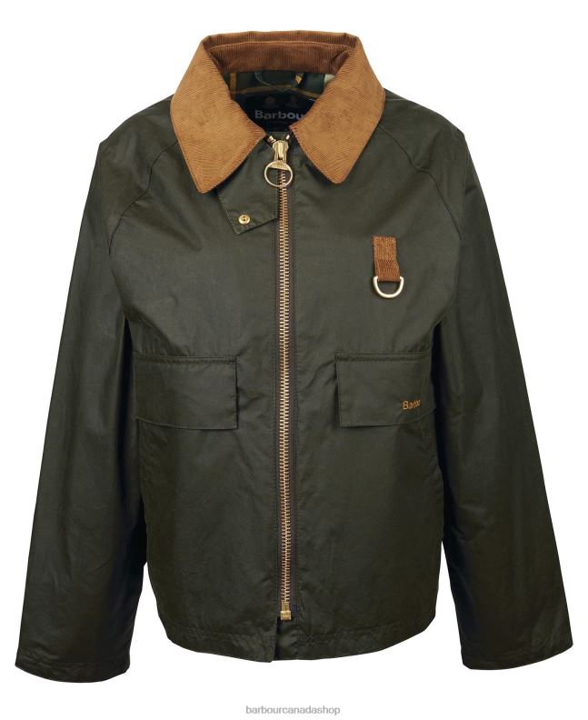 Barbour Clothing Women Archive Olive/Ancient Eddleston Waxed Jacket 2BB2F1367