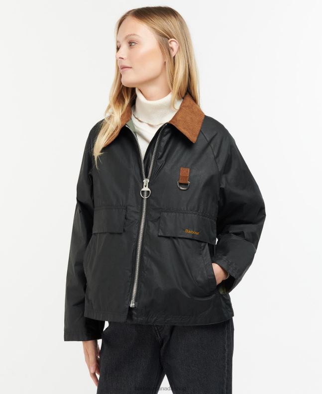 Barbour Clothing Women Archive Olive/Ancient Eddleston Waxed Jacket 2BB2F1383