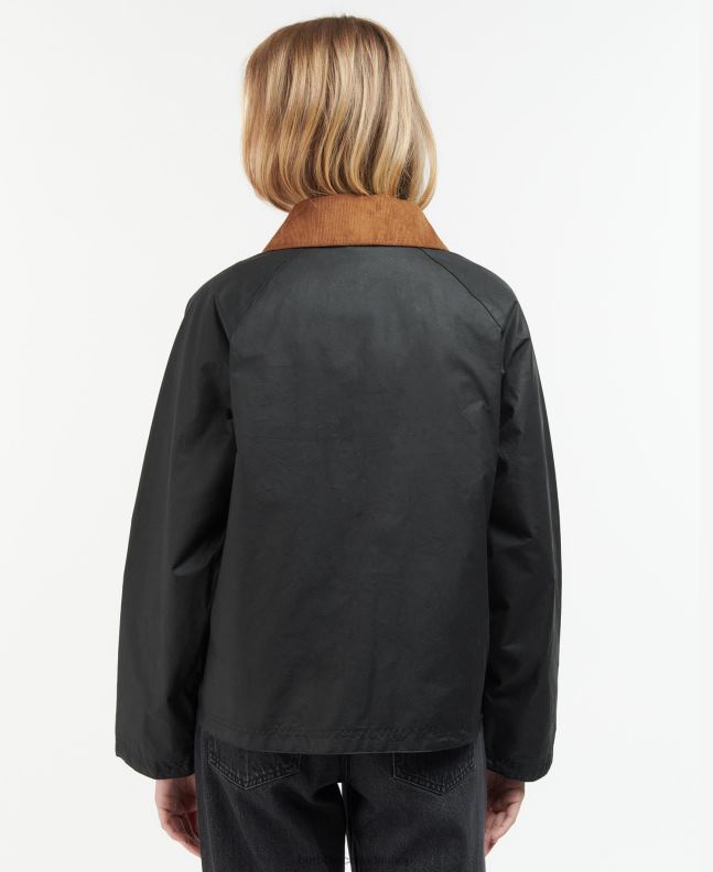 Barbour Clothing Women Archive Olive/Ancient Eddleston Waxed Jacket 2BB2F1383