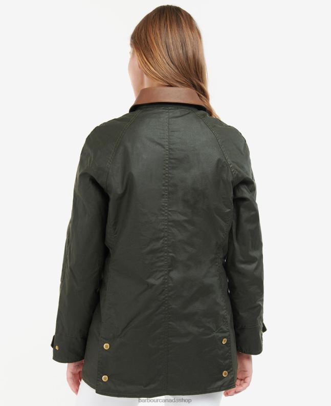 Barbour Clothing Women Archive Olive/Ancient Premium Beadnell Waxed Jacket 2BB2F1387