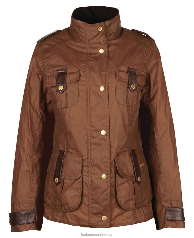 Barbour Clothing Women Archive Olive/Ancient Premium Defence Waxed Jacket 2BB2F1377