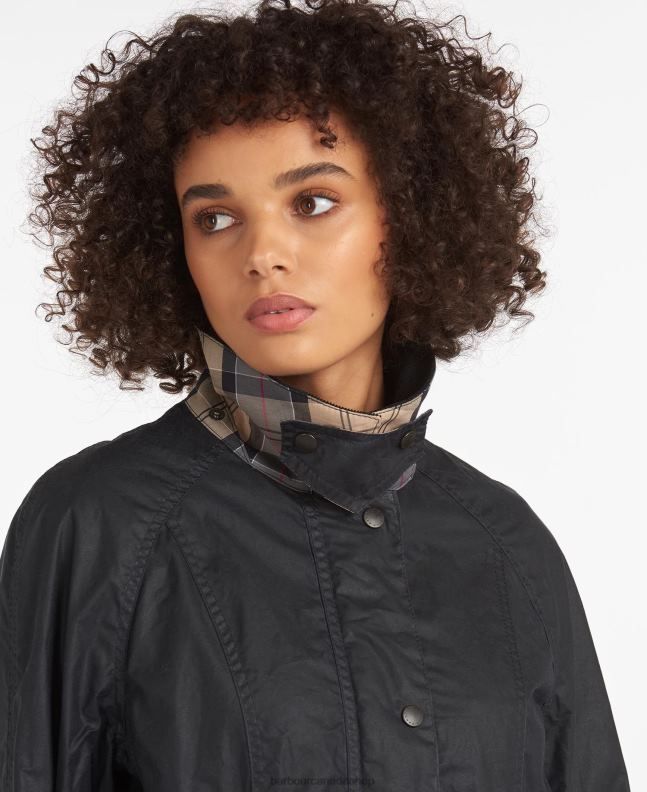 Barbour Clothing Women Archive Olive Lightweight Beadnell Waxed Cotton Jacket 2BB2F1378