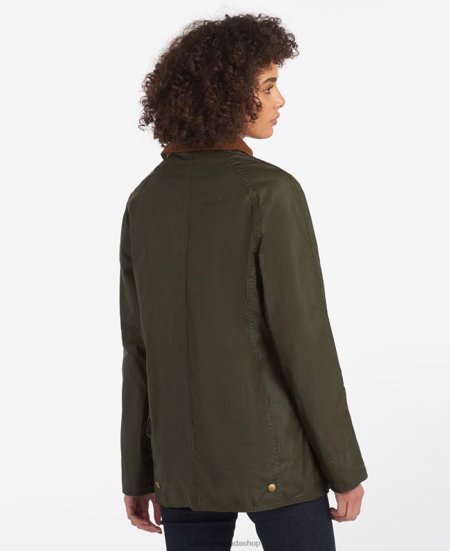 Barbour Clothing Women Archive Olive Lightweight Beadnell Waxed Cotton Jacket 2BB2F1398