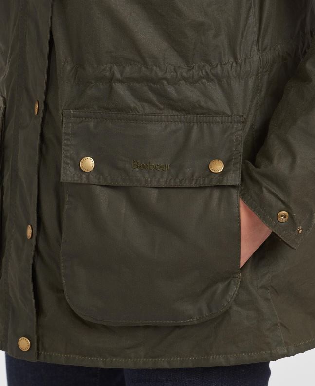 Barbour Clothing Women Archive Olive Lightweight Durham Waxed Cotton Jacket 2BB2F1369