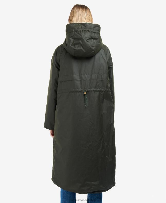 Barbour Clothing Women Black/Ancient Tartan Gunnister Wax Jacket 2BB2F1375