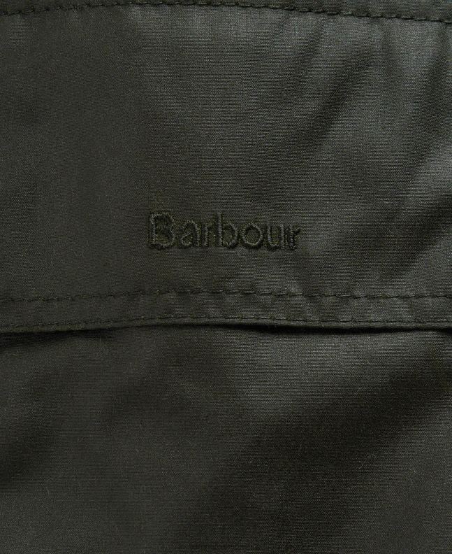 Barbour Clothing Women Black/Ancient Tartan Gunnister Wax Jacket 2BB2F1375