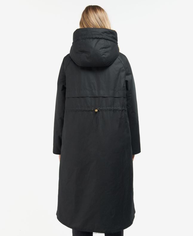 Barbour Clothing Women Black/Ancient Tartan Gunnister Wax Jacket 2BB2F1395