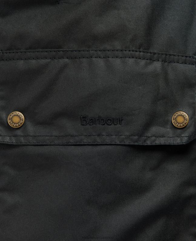 Barbour Clothing Women Black/Ancient Tartan Gunnister Wax Jacket 2BB2F1395