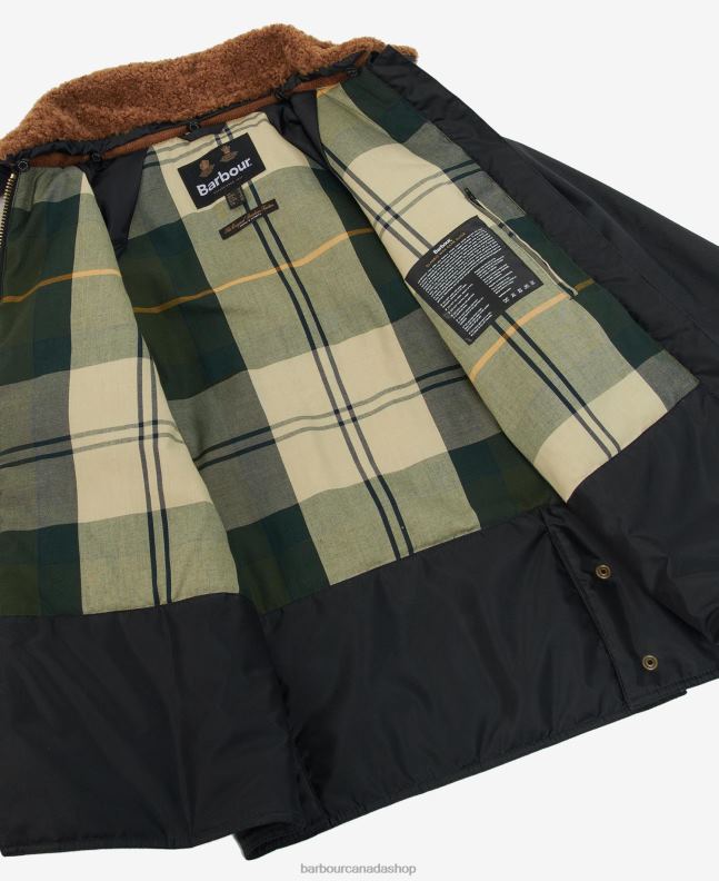Barbour Clothing Women Fern/Classic Tartan Carloway Wax Jacket 2BB2F1385