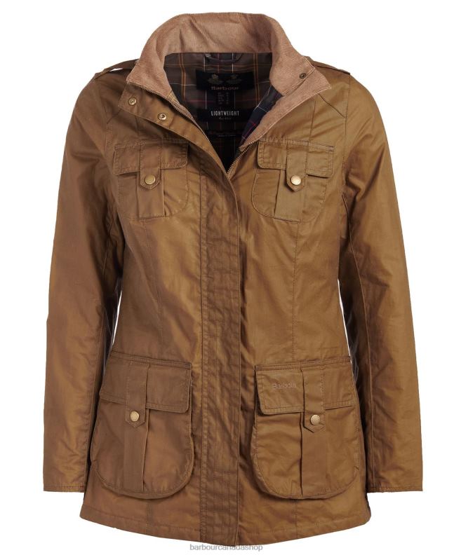 Barbour Clothing Women Royal Navy/Classic Lightweight Defence Waxed Cotton Jacket 2BB2F1388