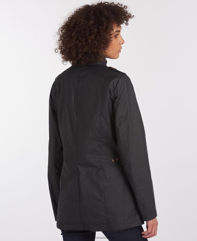Barbour Clothing Women Royal Navy/Classic Lightweight Defence Waxed Cotton Jacket 2BB2F1389