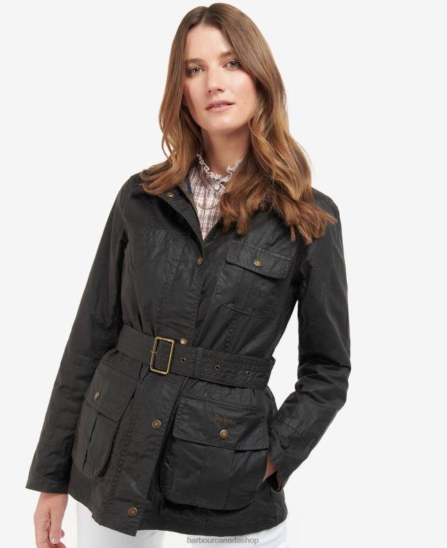 Barbour Clothing Women Rustic/Classic Belted Beadnell Waxed Jacket 2BB2F1394
