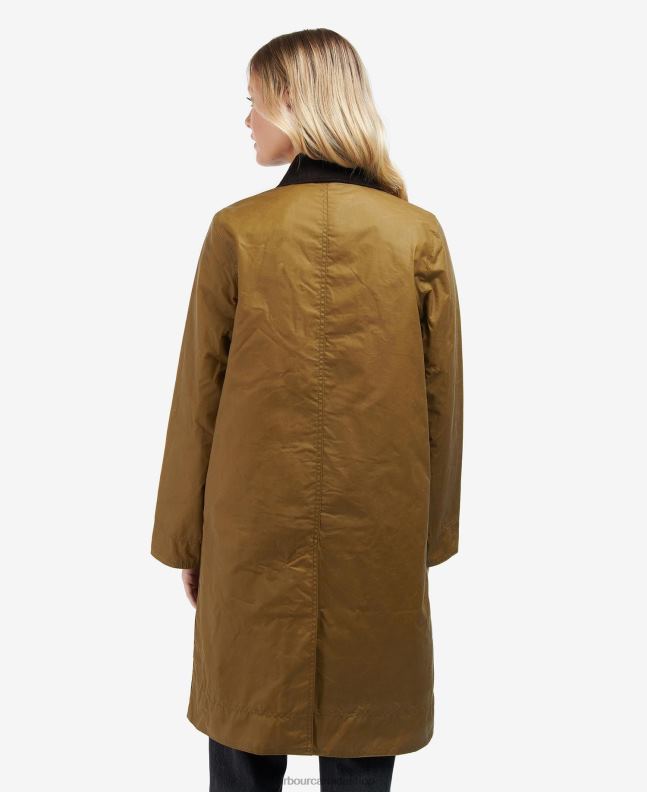 Barbour Clothing Women Sand/Ancient Poplar Brora Wax Jacket 2BB2F1391