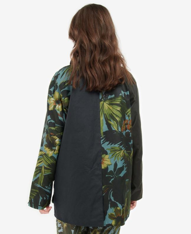 Barbour x House of Hackney Clothing Women Limerence/Sky/Navy Handley Wax Jacket 2BB2F1384