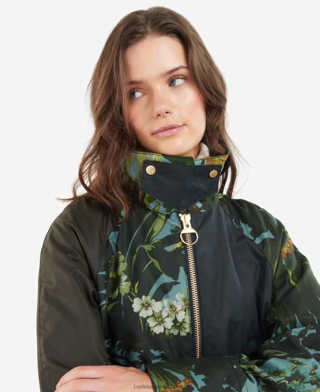 Barbour x House of Hackney Clothing Women Limerence/Sky/Navy Handley Wax Jacket 2BB2F1384