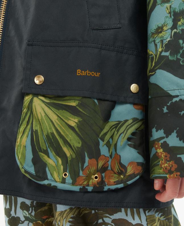 Barbour x House of Hackney Clothing Women Limerence/Sky/Navy Handley Wax Jacket 2BB2F1384