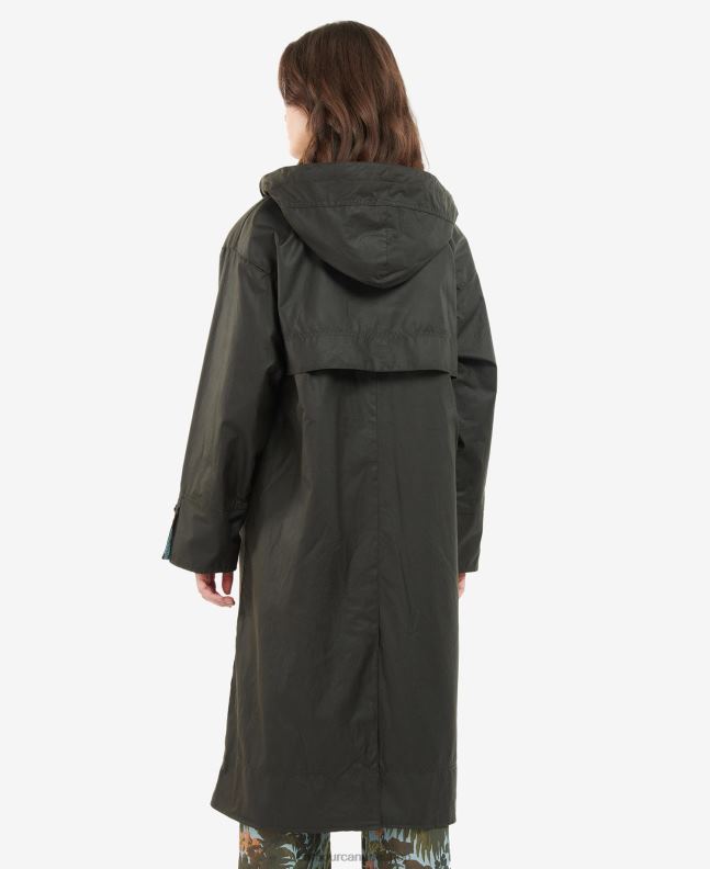 Barbour x House of Hackney Clothing Women Sand/Limerence/Sky Petiver Wax Jacket 2BB2F1374