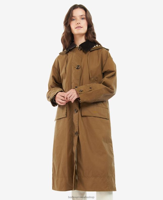Barbour x House of Hackney Clothing Women Sand/Limerence/Sky Petiver Wax Jacket 2BB2F1382