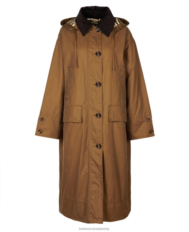 Barbour x House of Hackney Clothing Women Sand/Limerence/Sky Petiver Wax Jacket 2BB2F1382