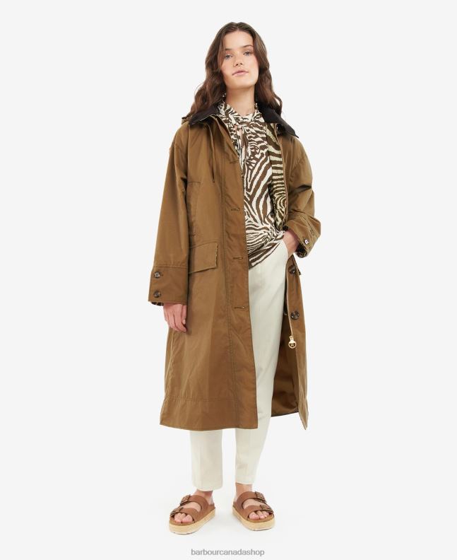 Barbour x House of Hackney Clothing Women Sand/Limerence/Sky Petiver Wax Jacket 2BB2F1382