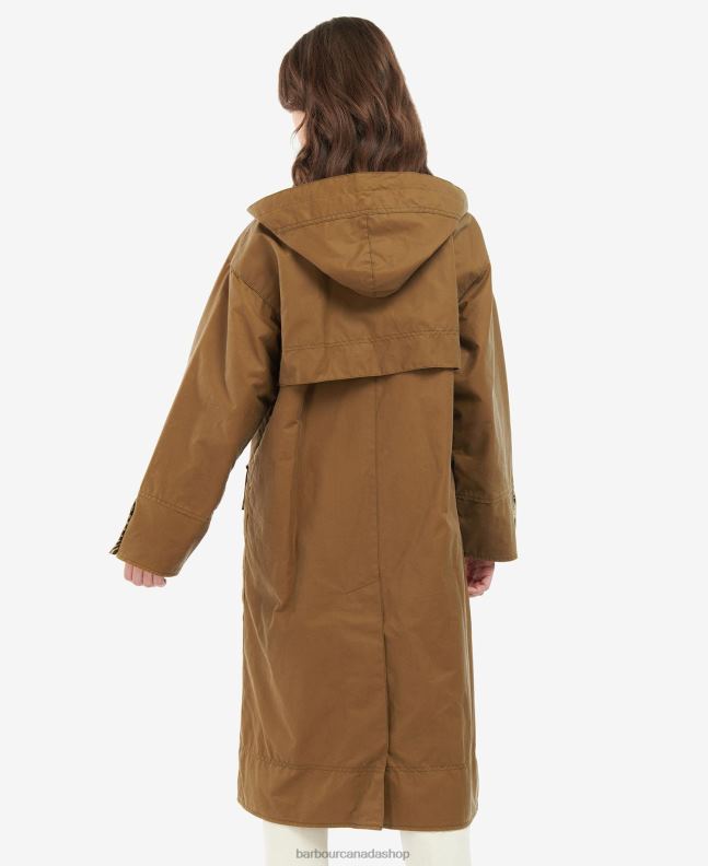 Barbour x House of Hackney Clothing Women Sand/Limerence/Sky Petiver Wax Jacket 2BB2F1382