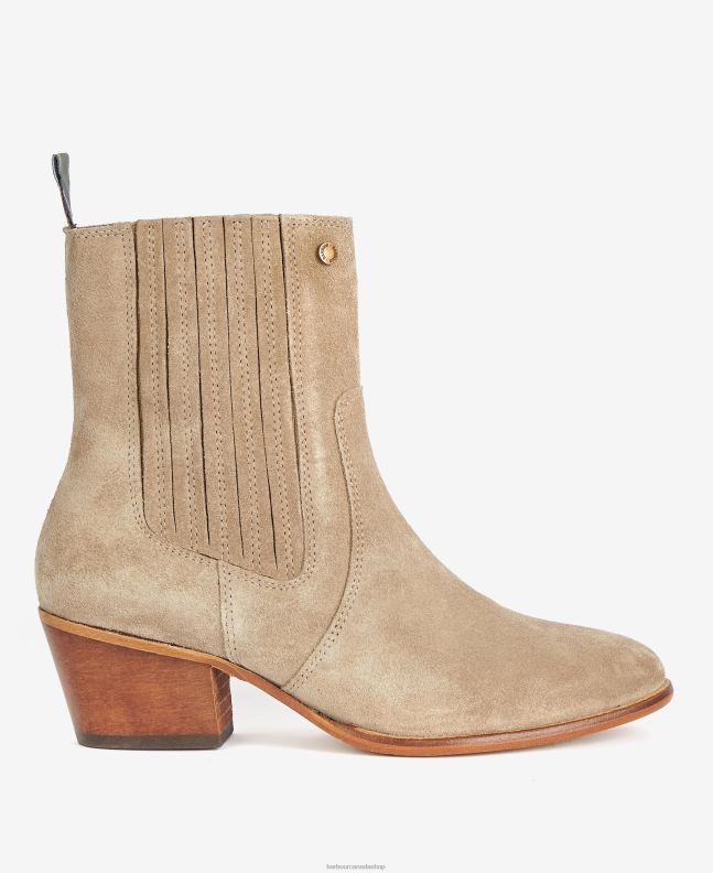 Barbour Footwear Women Taupe Prue Western Chelsea Boots 2BB2F2075